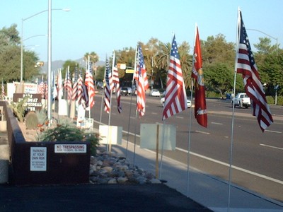 Row of flags
