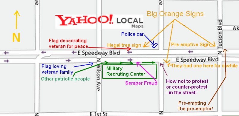 map of protest area